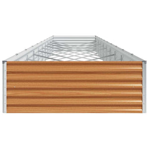 Hochbeet Hellbraun Verzinkter Stahl 97x100x36cm