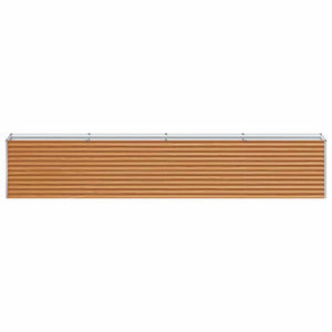 Hochbeet Hellbraun 390 cm Verzinkter Stahl