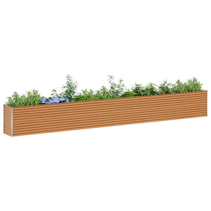 Hochbeet Hellbraun Verzinkter Stahl 582 cm