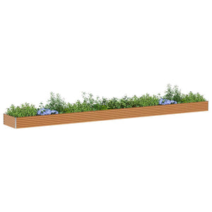 Hochbeet Hellbraun Verzinkter Stahl 775x100x36cm