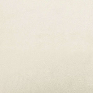 Eckbett mit Matratze Creme Samt 90x190 cm