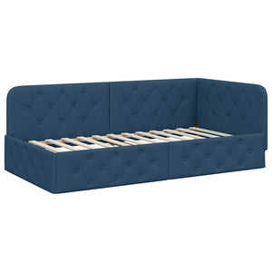 Eckbettgestell Blau 100x200 cm