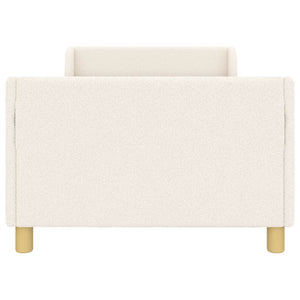 Kinderbettgestell Creme 80x200 cm mit Kopfteil