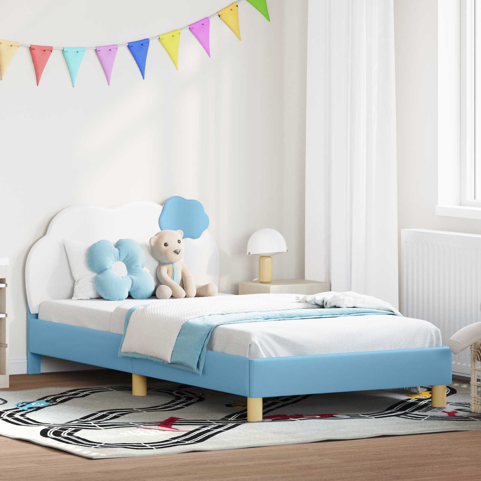 Kinderbettgestell Blau 80x200 cm