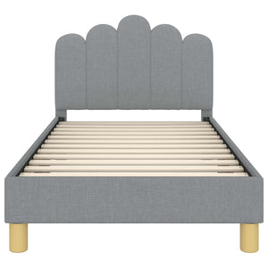 Kinderbettgestell mit Kopfteil 80x160 cm Grau