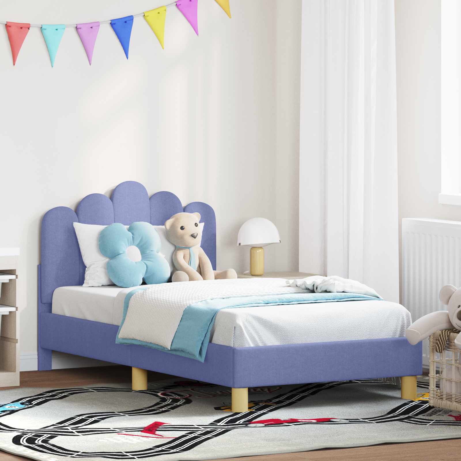 Kinderbett 80x160 cm Jeans Blau