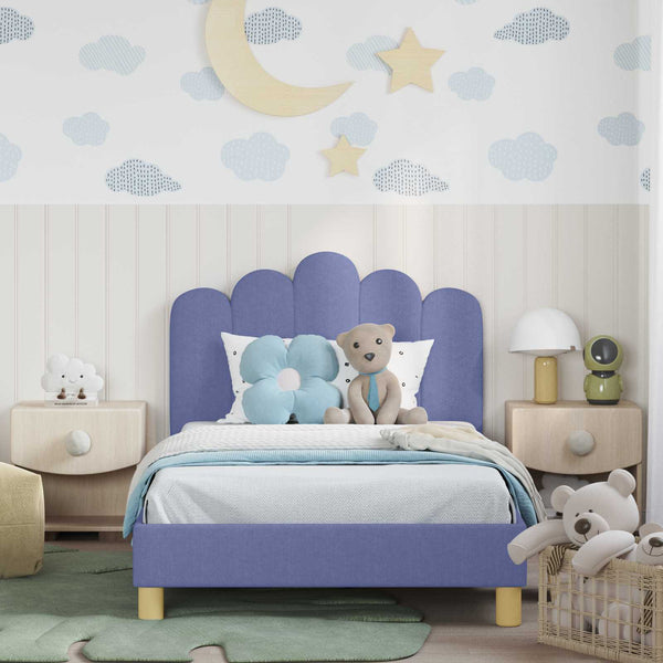 Kinderbett 90x190 cm Jeans Blau