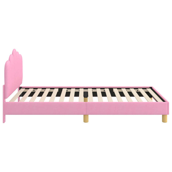 Kinderbettgestell Rosa 90x200 cm mit Kopfteil