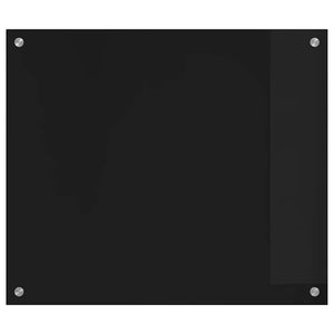 Schwarze Küchenrückwand aus Glas 70x60 cm