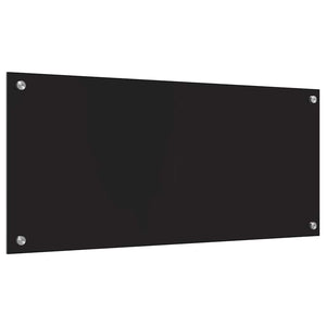 Schwarze Küchenrückwand aus Glas 90x40 cm