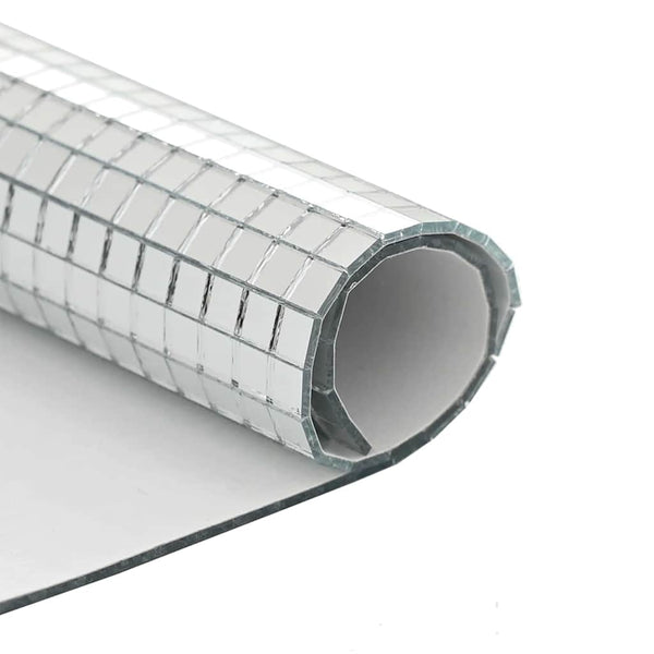 Spiegel Mosaikfliesen Silber Geometrisch 30x30cm