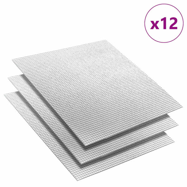 Spiegel Mosaikfliesen Silber Geometrisch 30x30cm