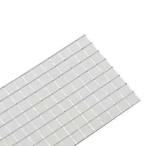 Spiegel Mosaikfliese Silber Geometrisch