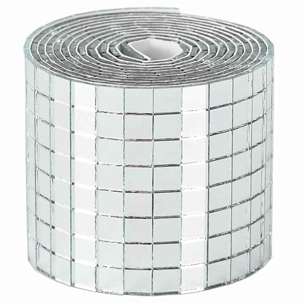 Spiegel Mosaikfliese Silber Geometrisch