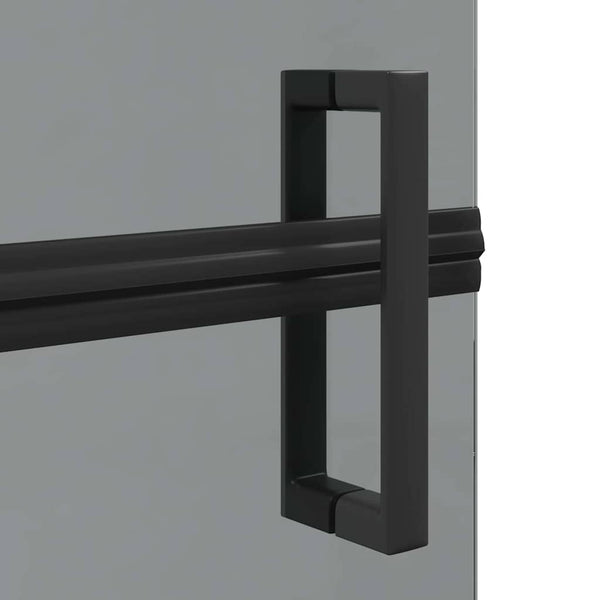 Schwarze Walk-In Duschwand 90x190cm