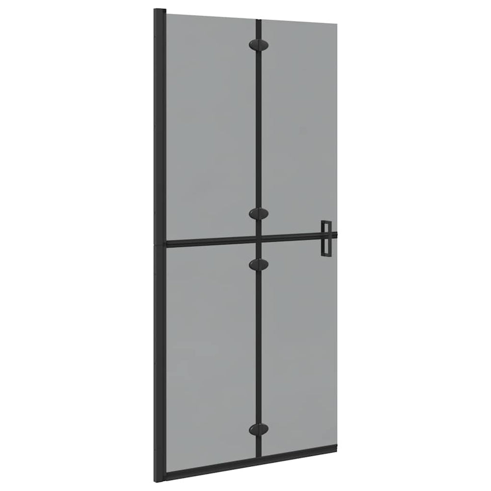 Schwarze Walk-In Duschwand 90x190cm