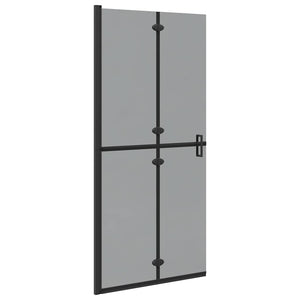 Schwarze Walk-In Duschwand 90x190cm
