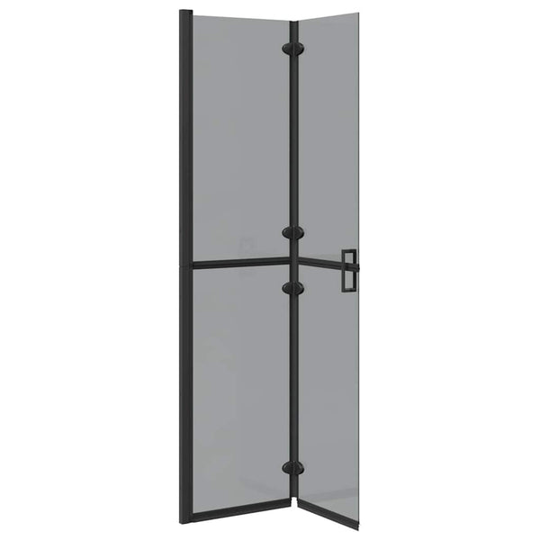Schwarze Walk-In Duschwand 90x190cm