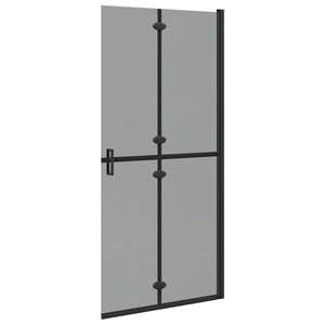Schwarze Walk-In Duschwand 90x190cm