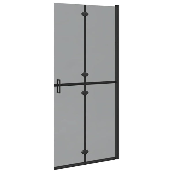 Schwarze Walk-In Duschwand 90x190cm