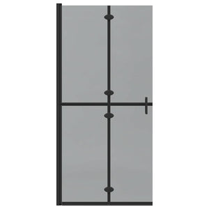 Schwarze Walk-In Duschwand 90x190cm