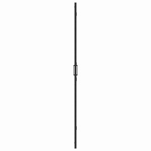Schwarze Walk-In Duschwand 90x190cm