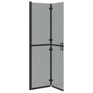 Schwarze Walk-In Duschwand 100x190 cm