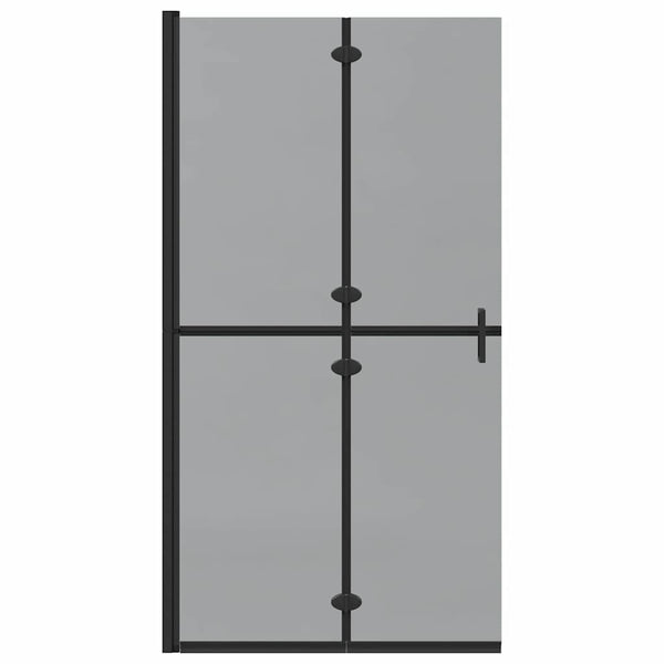 Schwarze Walk-In Duschwand 100x190 cm