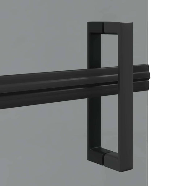 Schwarze Walk-In Duschwand 120x190cm