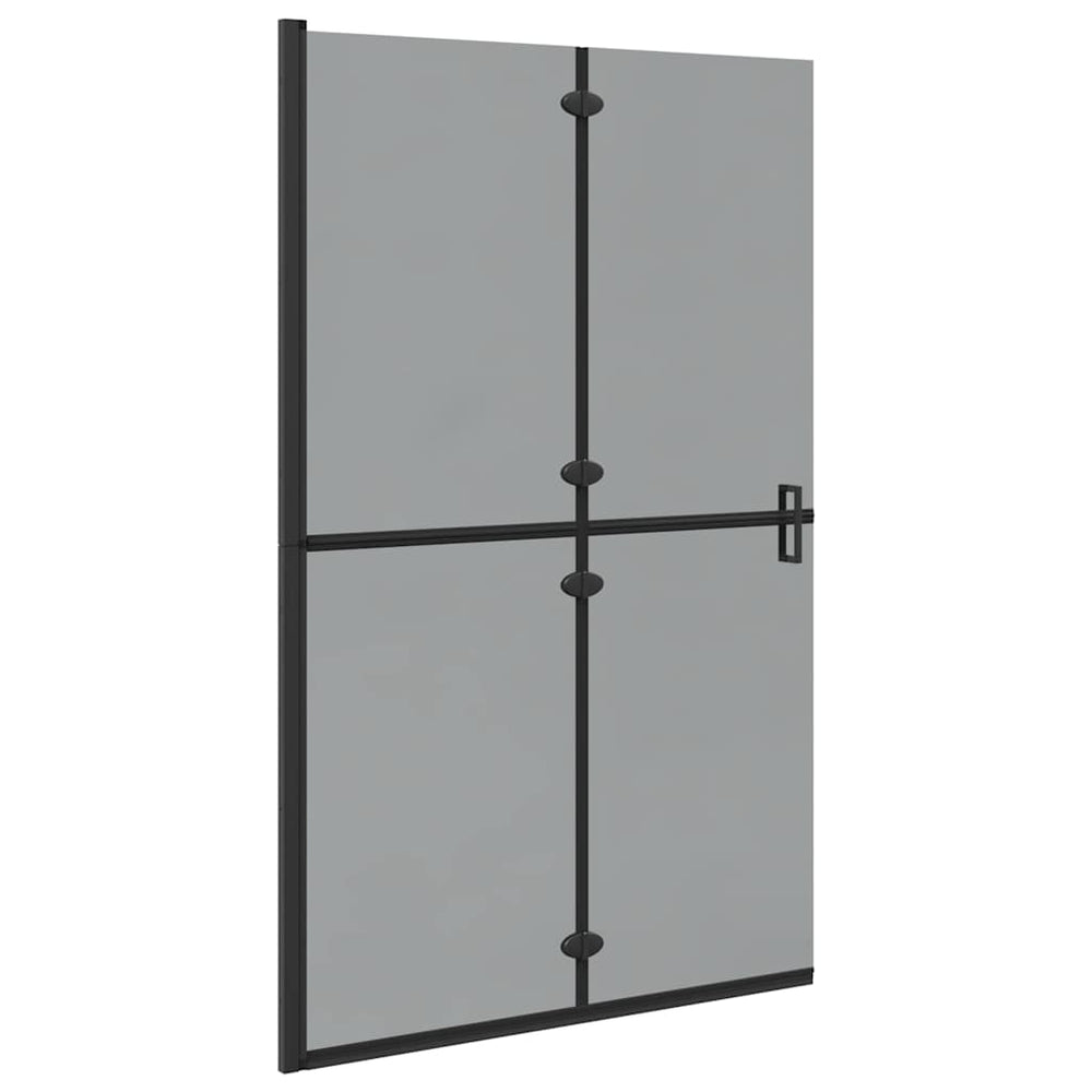 Schwarze Walk-In Duschwand 120x190cm