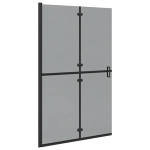 Schwarze Walk-In Duschwand 120x190cm