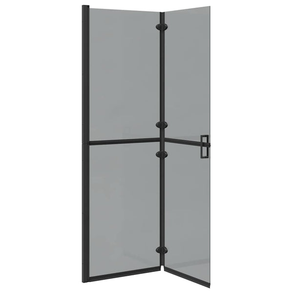 Schwarze Walk-In Duschwand 120x190cm