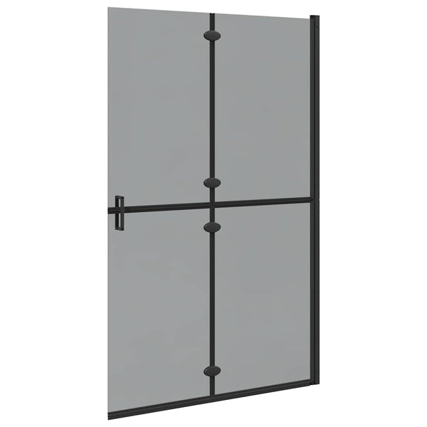 Schwarze Walk-In Duschwand 120x190cm