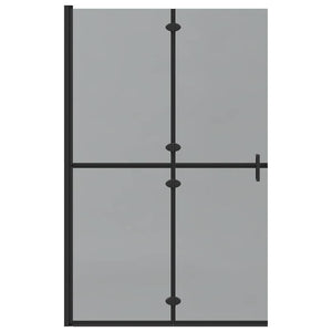 Schwarze Walk-In Duschwand 120x190cm