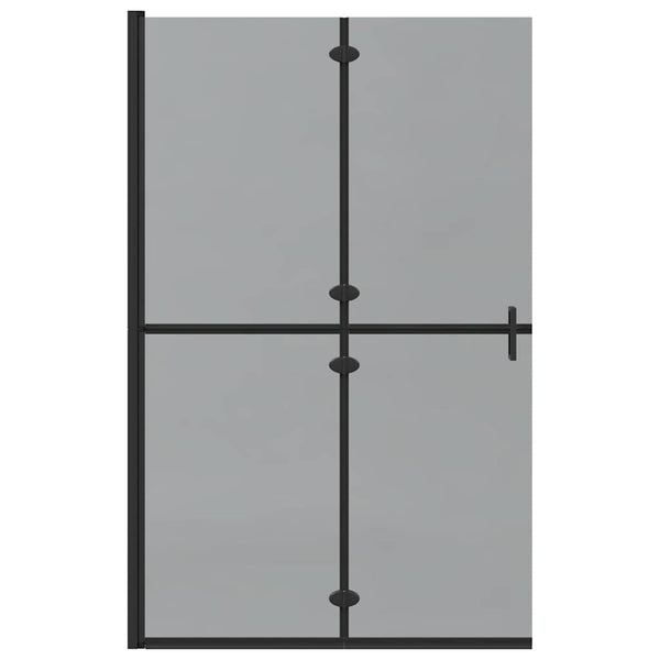 Schwarze Walk-In Duschwand 120x190cm