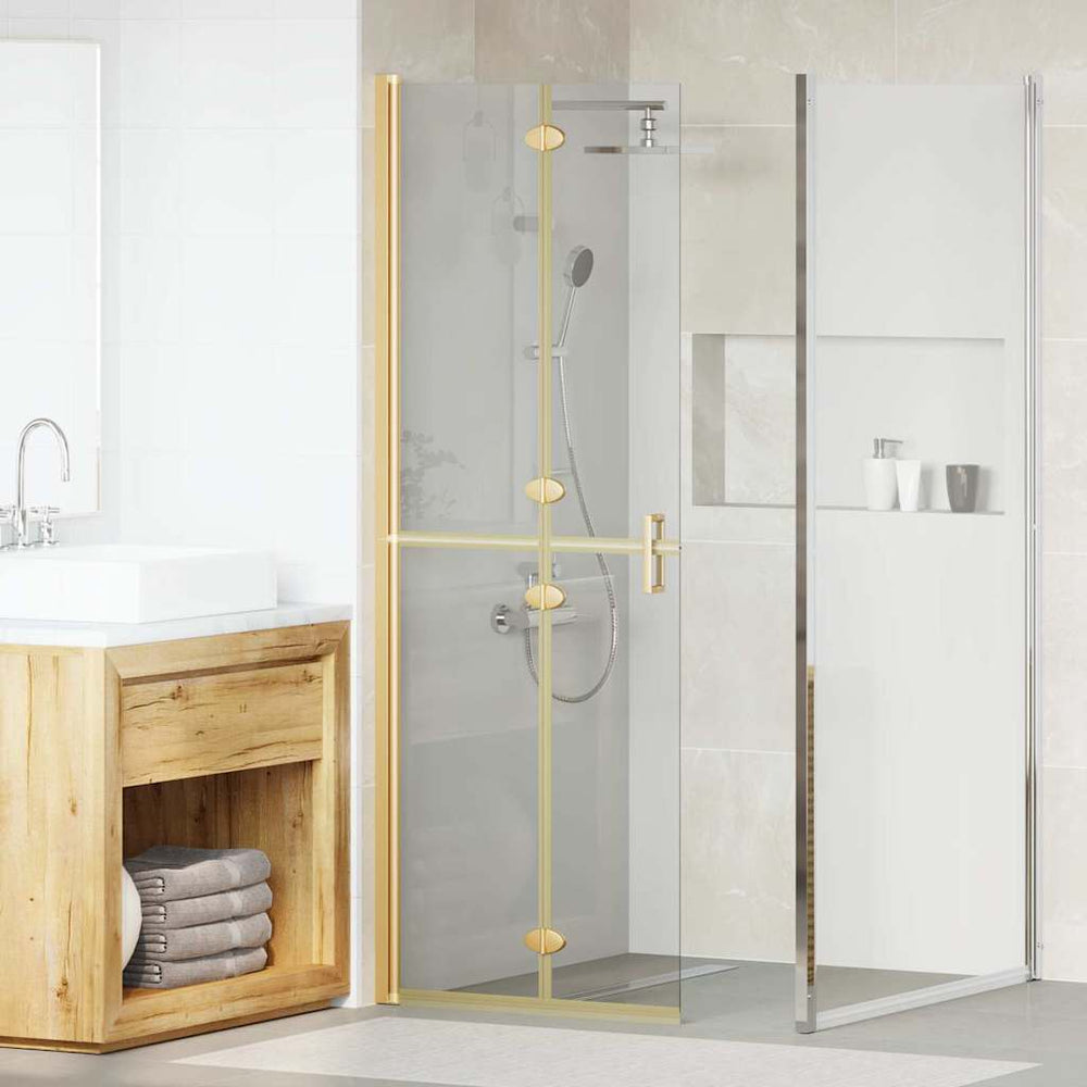 Gold Walk-In Duschwand 70x190 cm