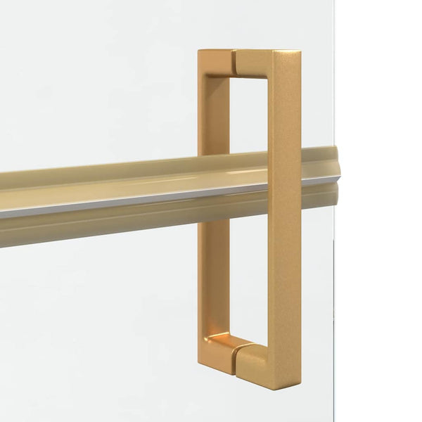Walk-In Duschwand Gold 80x190cm