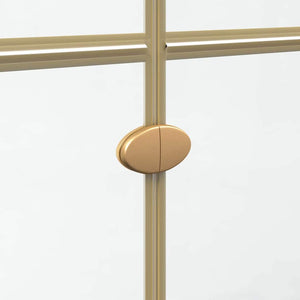 Walk-In Duschwand Gold 80x190cm