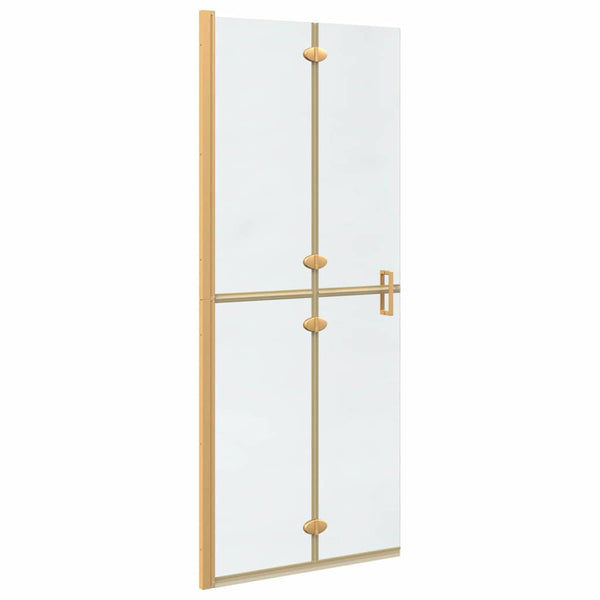 Walk-In Duschwand Gold 80x190cm