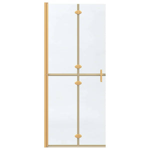 Walk-In Duschwand Gold 80x190cm