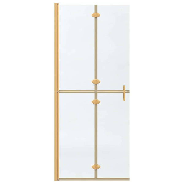 Walk-In Duschwand Gold 80x190cm
