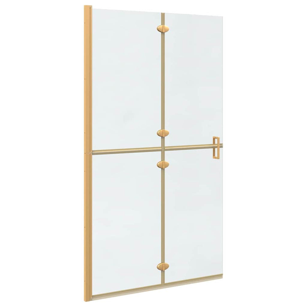 Gold Walk-In Duschwand 110cm