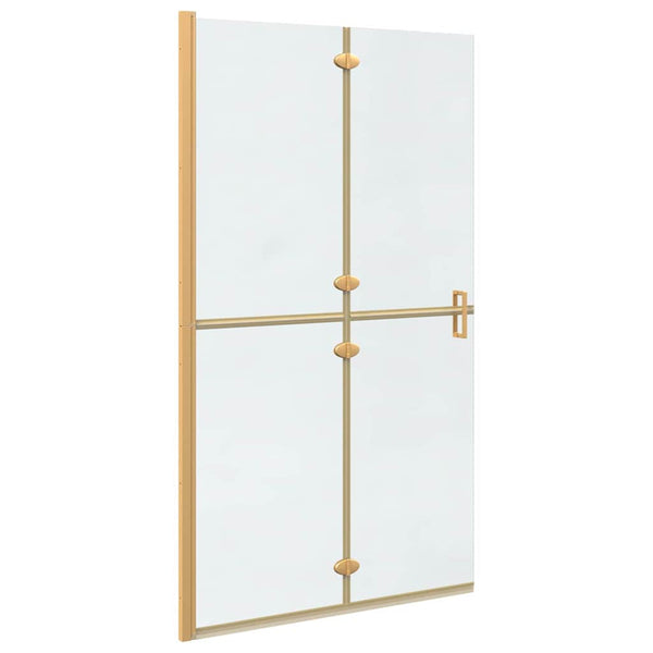 Gold Walk-In Duschwand 110cm
