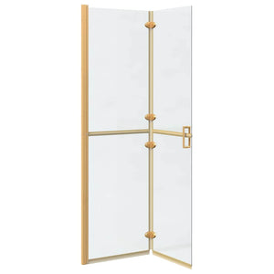 Gold Walk-In Duschwand 110cm