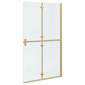 Gold Walk-In Duschwand 110cm