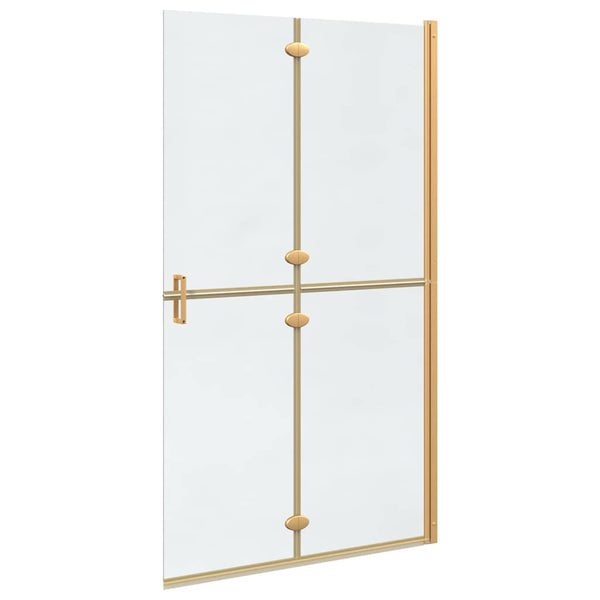 Gold Walk-In Duschwand 110cm