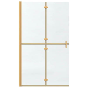 Gold Walk-In Duschwand 110cm