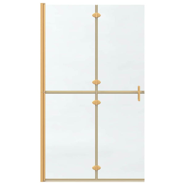 Gold Walk-In Duschwand 110cm