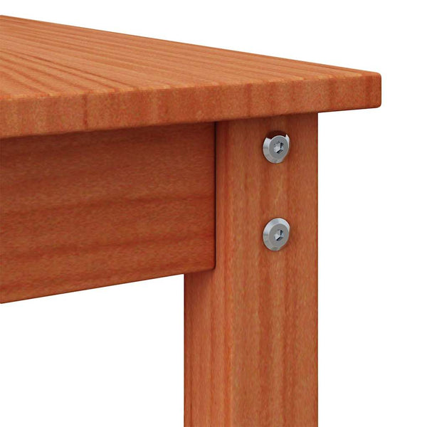 Couchtisch Kiefer Massivholz Wachsbraun 50x50cm
