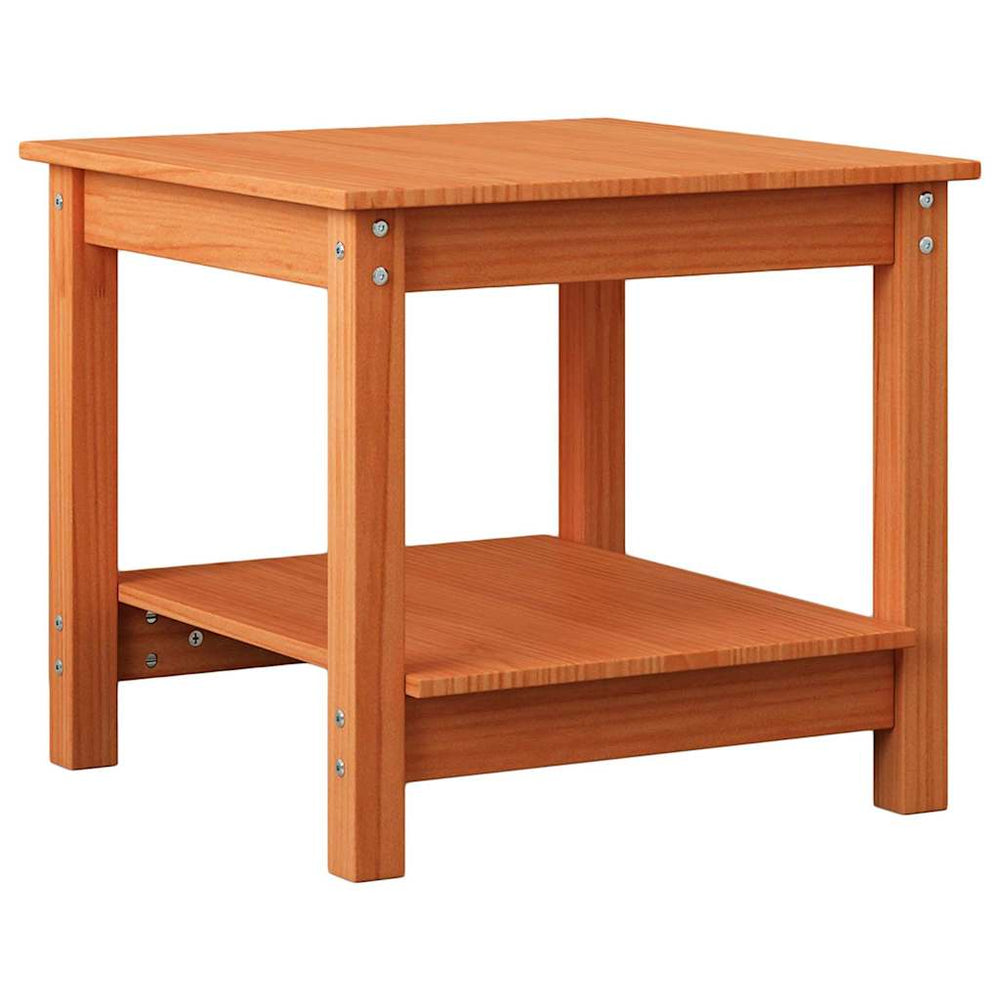 vidaXL Coffee Table Wax Brown 50 x 50 x 45 cm Solid Pine Wood